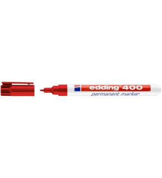Marqueur Permanent 400 Rouge Pointe Fine 1 mm