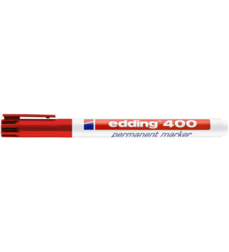 Marqueur Permanent 400 Rouge Pointe Fine 1 mm