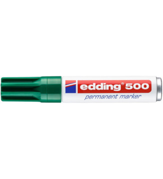 Marqueur Permanent 500 Corps Alu Vert Pointe Biseautée 2-7 mm