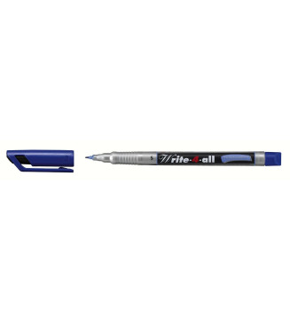 Marqueur permanent Write-4-all S Superfin 0,4 mm Bleu