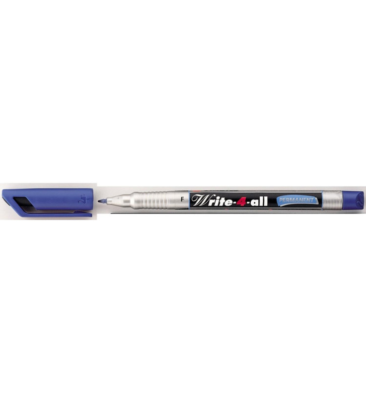 Marqueur permanent Write-4-all F Fin 0,7 mm Bleu