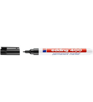 Marqueur Permanent 400 Noir Pointe Fine 1 mm
