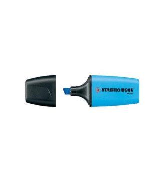 Surligneur BOSS MINI Pointe Biseautée 2 - 5 mm Bleu