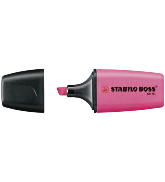 Surligneur BOSS MINI Pointe Biseautée 2 - 5 mm Rose