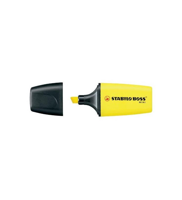 Surligneur BOSS MINI Pointe biseautée jaune