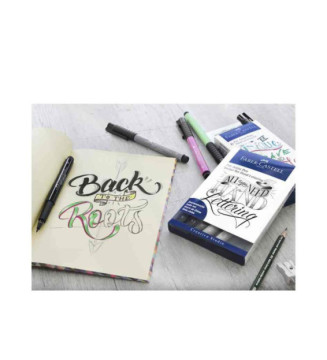 Etui de 4 feutres encre de Chine PITT artist pen Manga