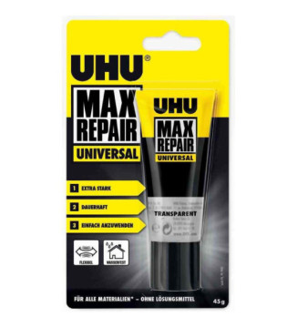 Blister de 1 tube 45g Colle universelle MAX REPAIR Universal