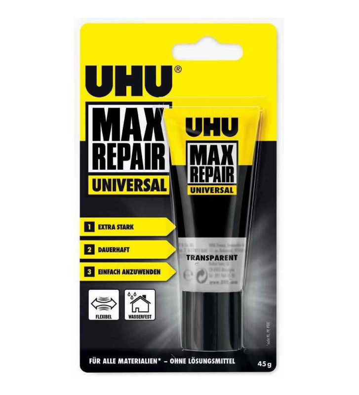 Blister de 1 tube 45g Colle universelle MAX REPAIR Universal
