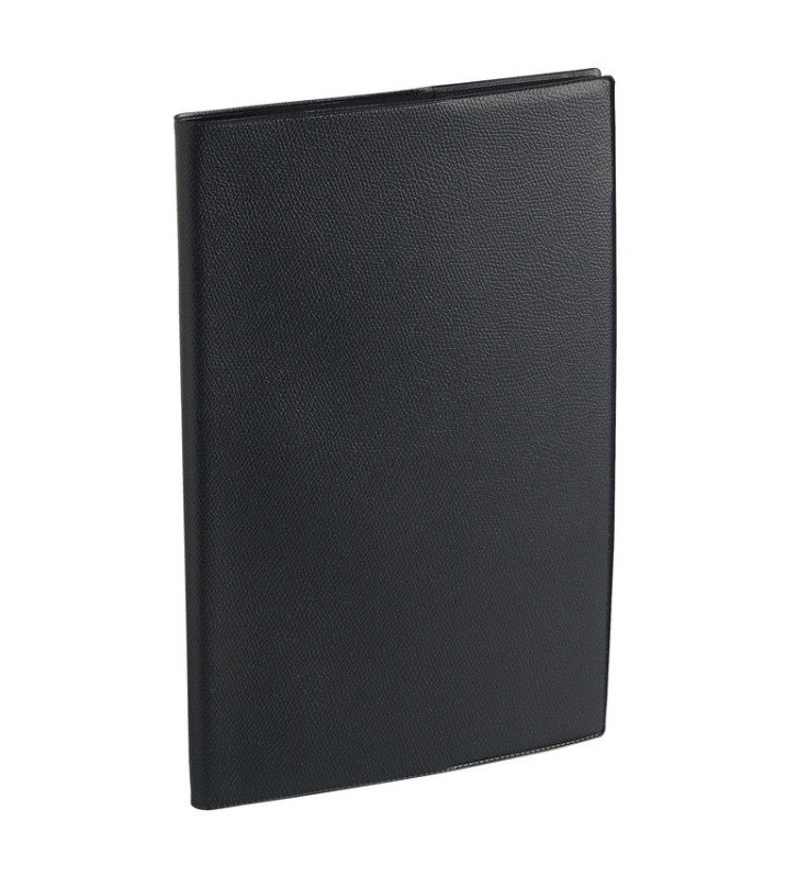 Agenda Eurequart Couv Plast Grainée noir 24 x 30 cm