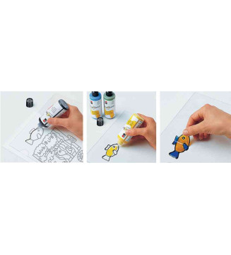 Peinture transparente Window Color fun & fancy 80 ml Bleu arctique