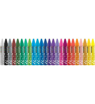 Etui de 24 Craies pastel à l'huile COLOR'PEPS 75 mm Diam 5,9 mm Assortis