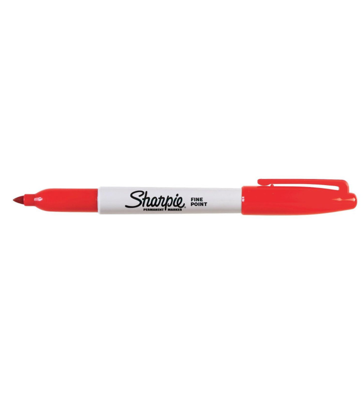 Marqueur permanent FINE pointe ogive 1 mm Rouge