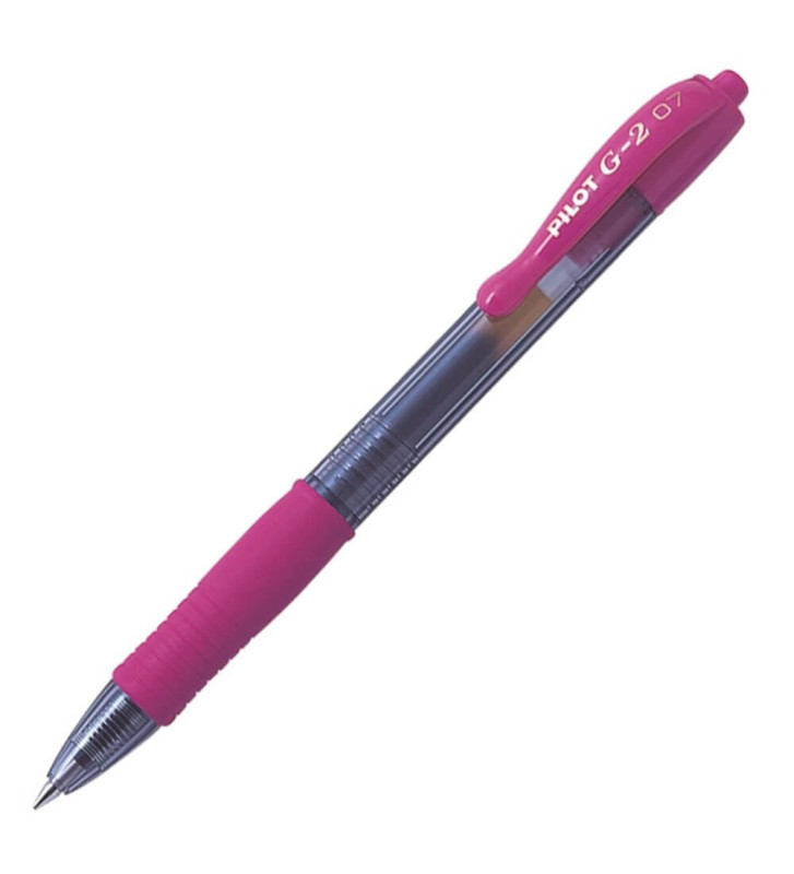 Stylo bille à encre Gel G2 07 Pointe Moyenne Rose