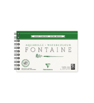 Album Aquarelle Spiralé Fontaine torchon 12F 300g 12x18 cm Blanc