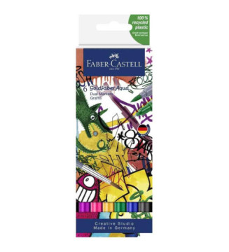 Marqueur aquarelle GOLDFABER, étui Graffitis