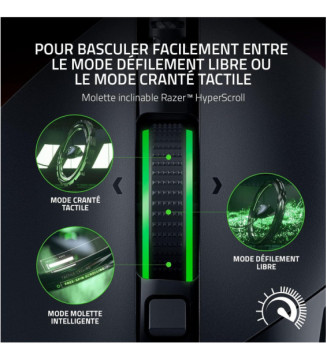 Basilisk V3 - Souris Gaming Filaire (10+1 Boutons programmables, Molette HyperScroll Tilt