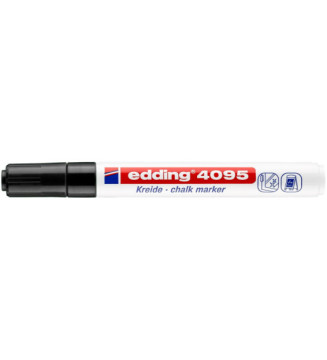 Marqueur Craie Liquide 4095 Noir Pointe Moyenne 2-3 mm