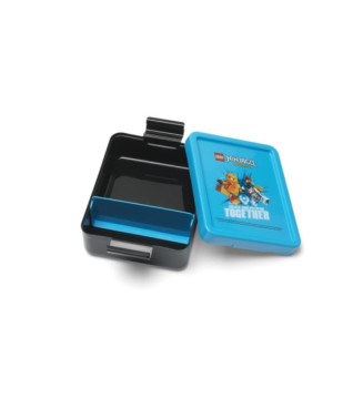 Boîte à goûter LUNCH BOX NINJAGO, bleu/noir