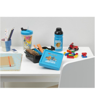 Boîte à goûter LUNCH BOX NINJAGO, bleu/noir