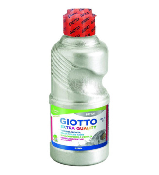 Flacon de 250 ml de gouache métallisée de couleur argent