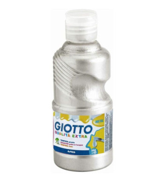 Flacon de 250 ml de gouache métallisée de couleur argent