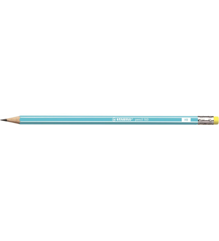 Crayon graphite pencil 160 bout gomme HB - bleu clair