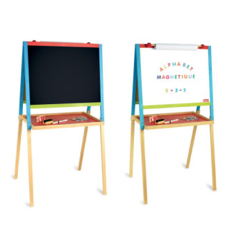Tableau multifonctions en bois sur pieds