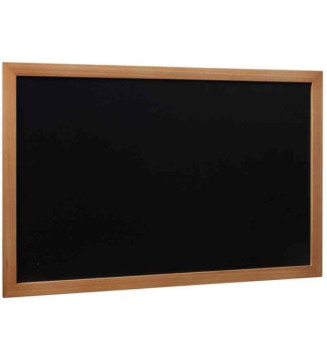 Ardoise murale WOODY 40x60cm Cadre en Bois Teck