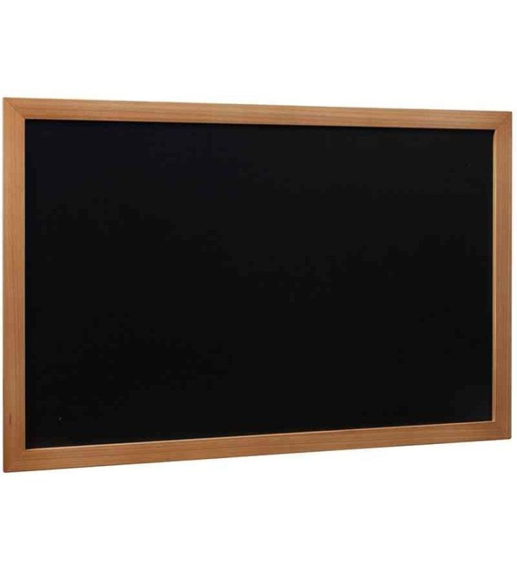 Ardoise murale WOODY 40x60cm Cadre en Bois Teck