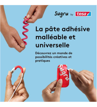 Pâte Fixante Polyvalente à Modeler Sugru 3 x 3.5 g Noir