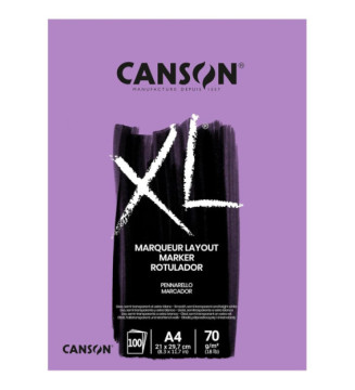 Bloc 100 Feuilles Croquis XL MARKER A3 70g Blanc
