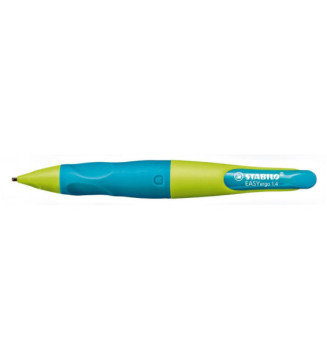 Porte-mines Ergonomique 1,4 mm Droitier turquoise/vert clair+3 mines HB