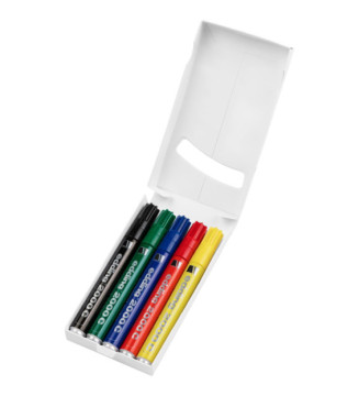 Marqueur Permanent 2000 c Etui de 5 Assorti 1,5-3 mm