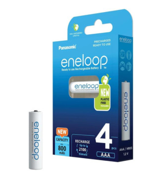 Eneloop Pack 4 Piles Rechargeables Micro AAA 800mAh