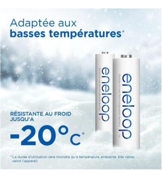 Eneloop Pack 4 Piles Rechargeables Micro AAA 800mAh