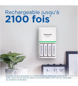 Eneloop Pack 4 Piles Rechargeables Micro AAA 800mAh
