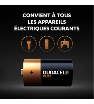 Blister de 4 Piles Plus 100% Alcaline MN1400 C LR14