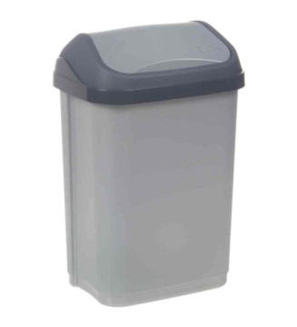 Poubelle swantje, 25 litres, argent / anthracite