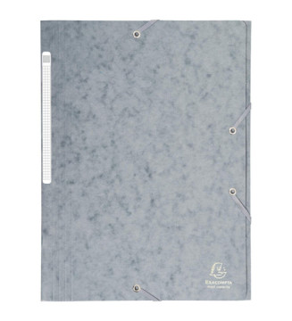 Chemise à élastiques Maxi capacity carte lustrée 425g - A4 - Gris