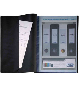 Protège-documents Le Lutin Original PVC 10 Pochettes 20 Vues Noir