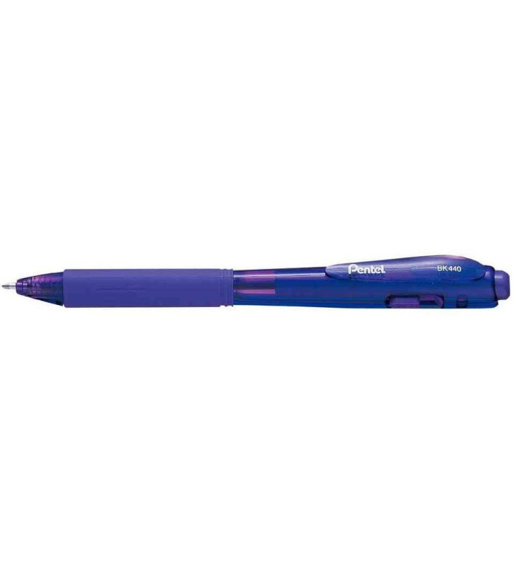 stylo à bille rétractable WOW BK440 Pointe 1 mm Tracé 0,5 Violet