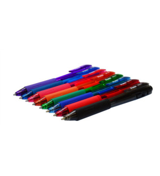 Stylo Bille Rétractable WOW BK440 Grip Triangulaire Pointe Moyenne Orange