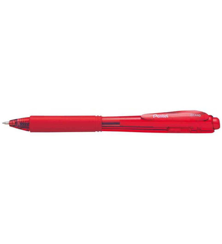 Stylo à bille rétractable WOW BK440 Pointe Moyenne 1/0,5 mm Rouge