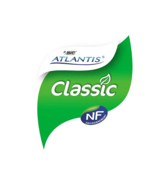 Stylo bille Rétractable ATLANTIS CLASSIC  pointe moyenne 1 mm Noir