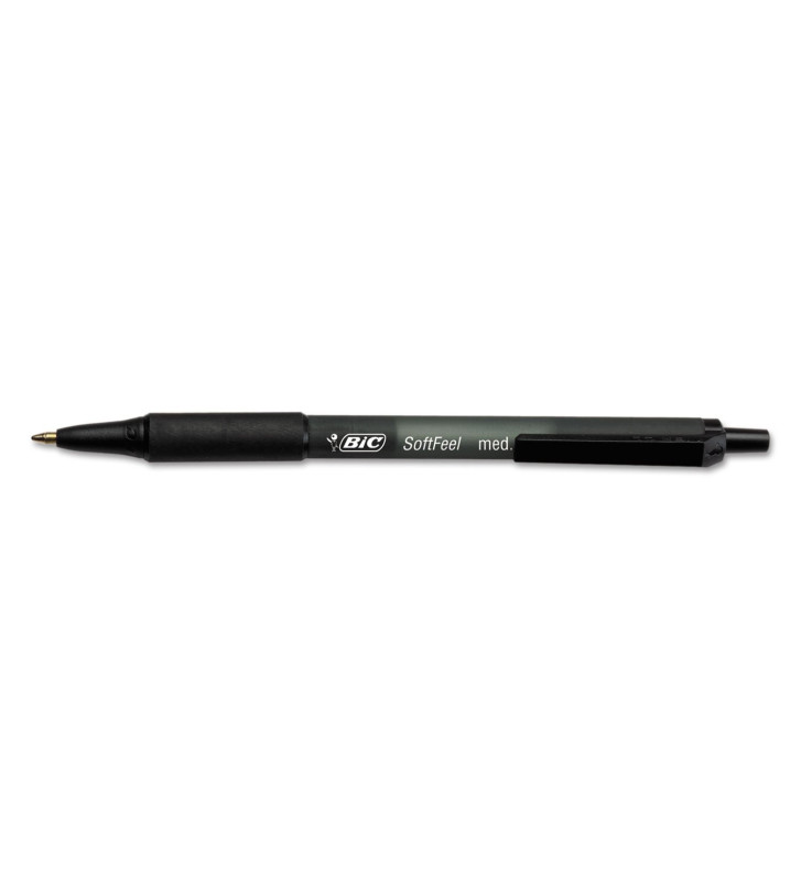 Stylo à bille rétractable Soft Feel Clic grip, noir