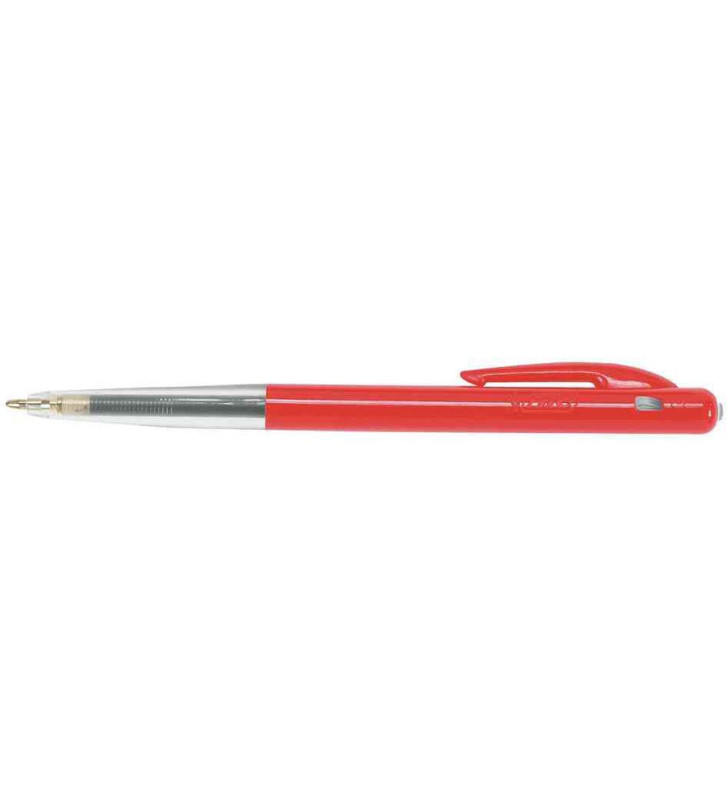 Stylo à Bille Rétractable M10 Clic Pointe Moyenne Rouge