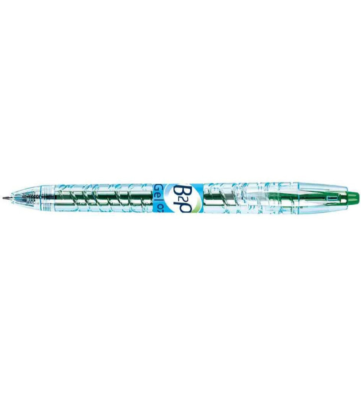 Stylo bille encre gel B2P Begreen pointe fine vert