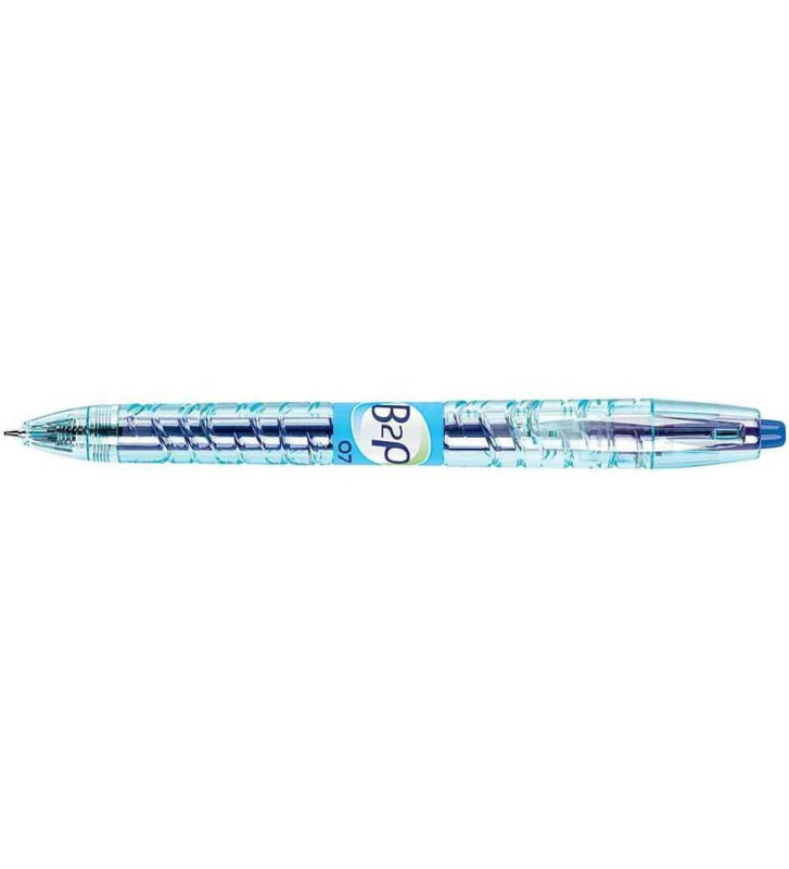 Stylo bille encre gel B2P Pointe moyenne 0,7mm Tracé 0,4 mm Bleu