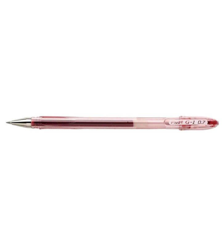 Stylo Bille G1-07 Encre Gel Pointe Moyenne 0,7 (Trait 0,5) Rouge
