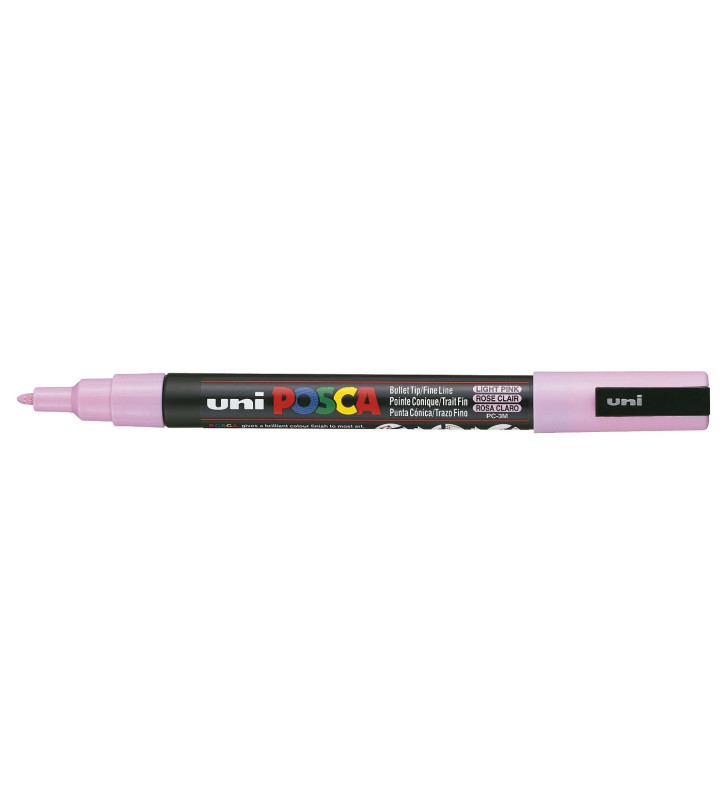 Marqueur pointe conique fine pc3m 0,9 - 1,3mm rose clair